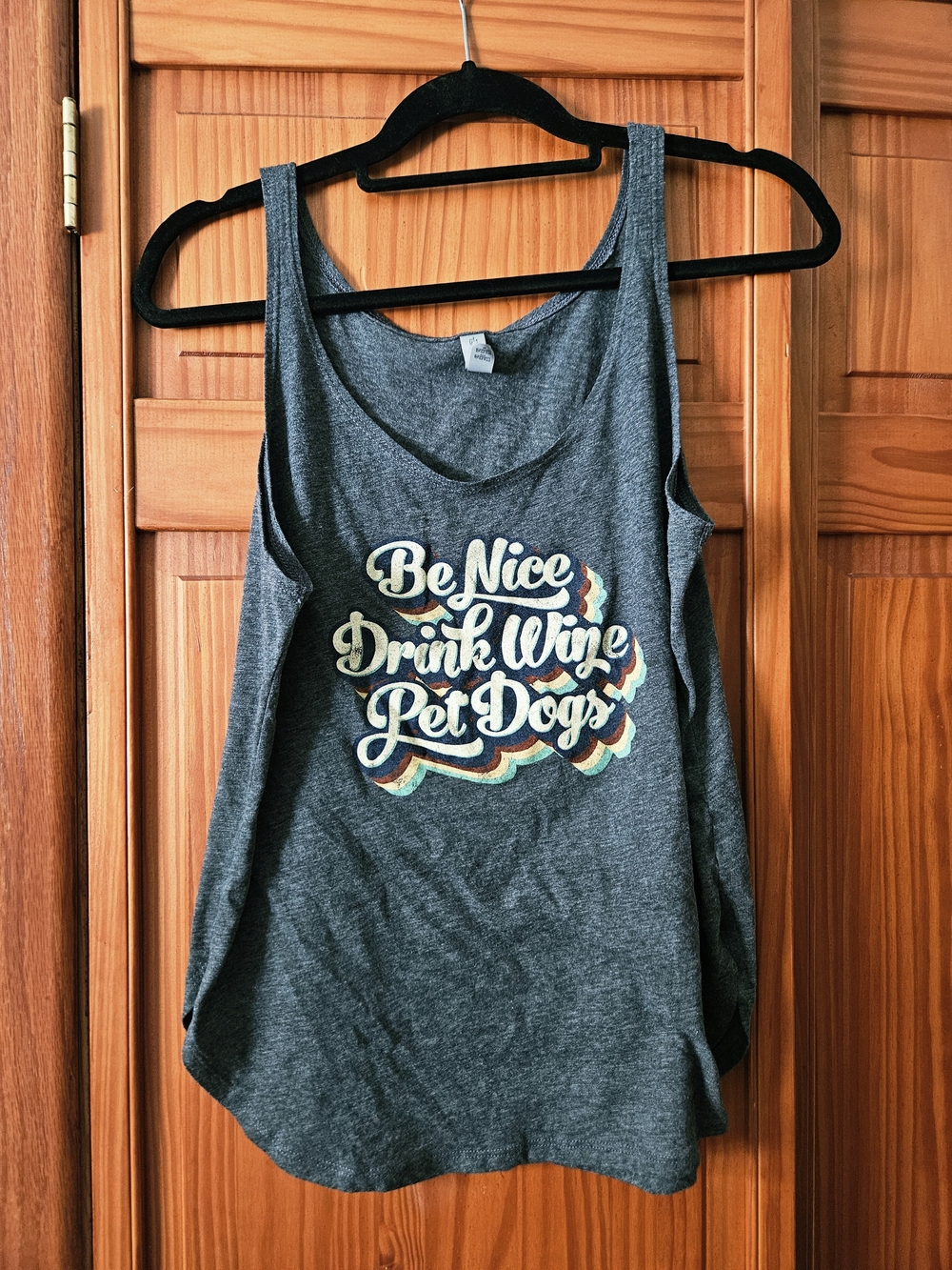 Be Nice Drink Wine Pet Dogs Winery Tank Top